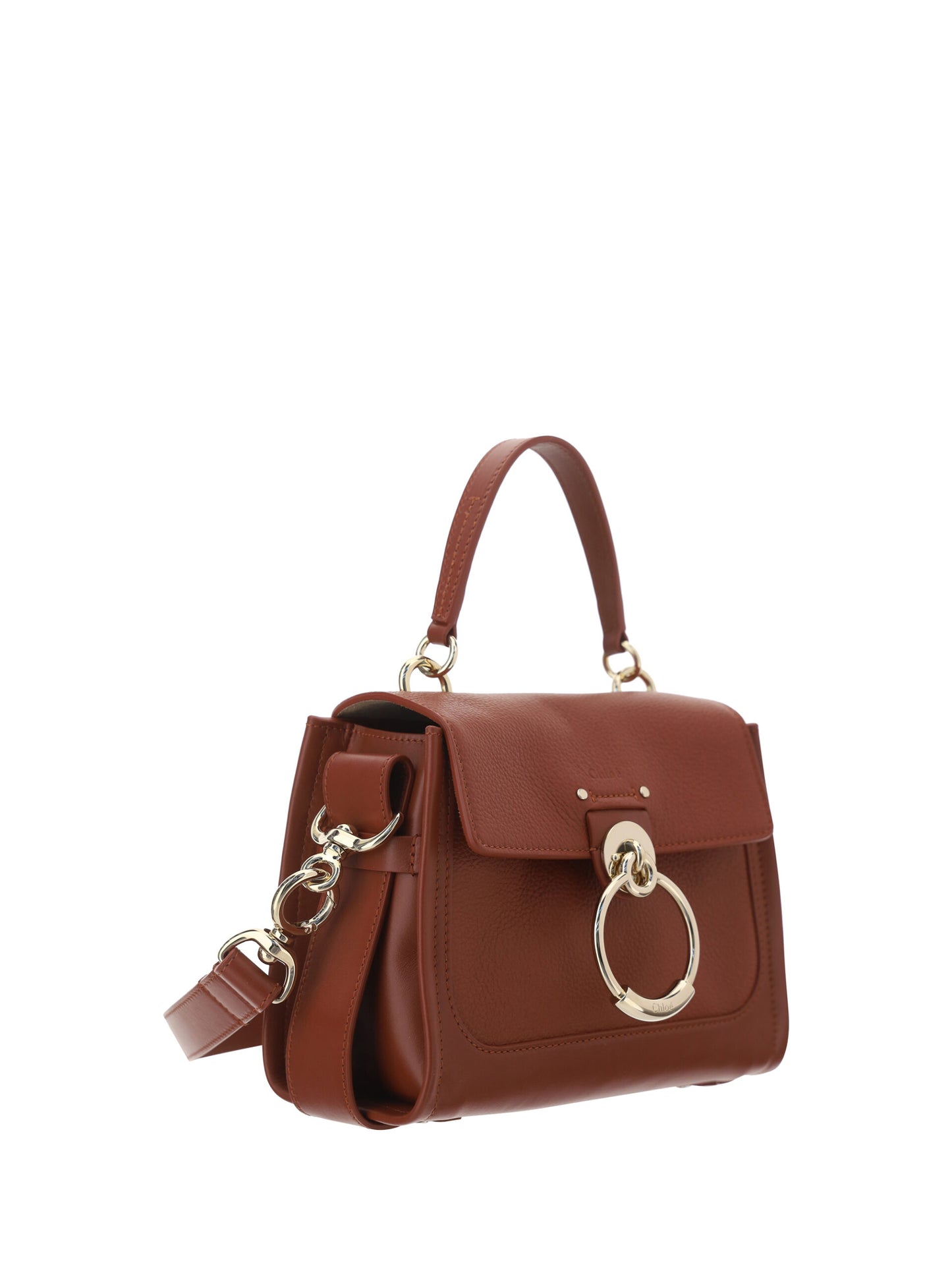 Chloé sepia brown calfskin shoulder handbag