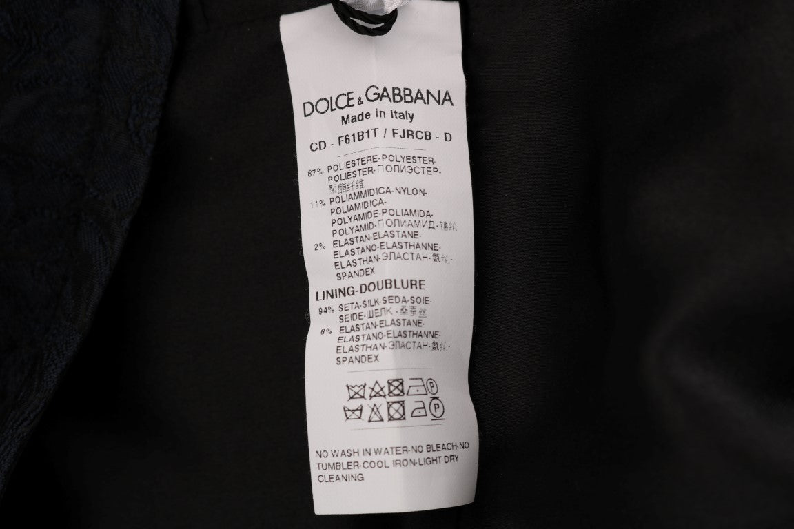 Dolce &amp; gabbana - Robe courte évasée en brocart fleuri