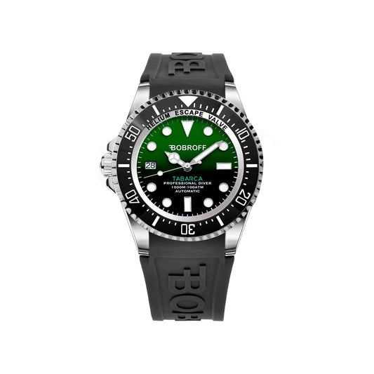 Reloj Bobroff de caucho negro