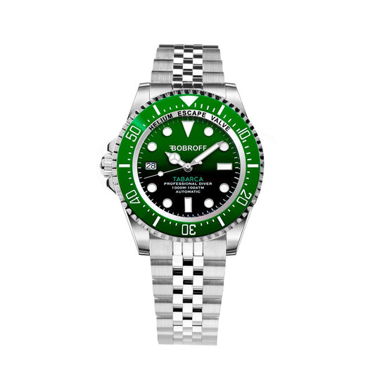 Reloj Bobroff de acero inoxidable plateado