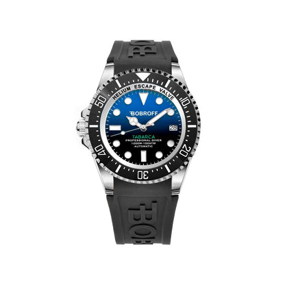 Reloj Bobroff de silicona negra