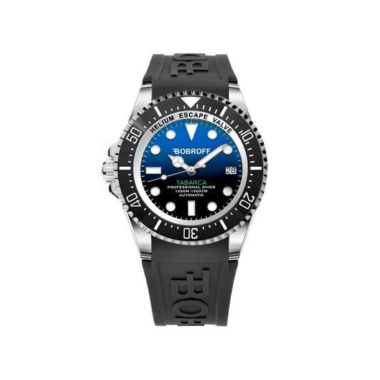 Reloj Bobroff de silicona negra
