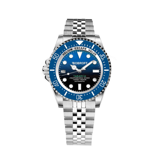 Reloj Bobroff de acero inoxidable plateado