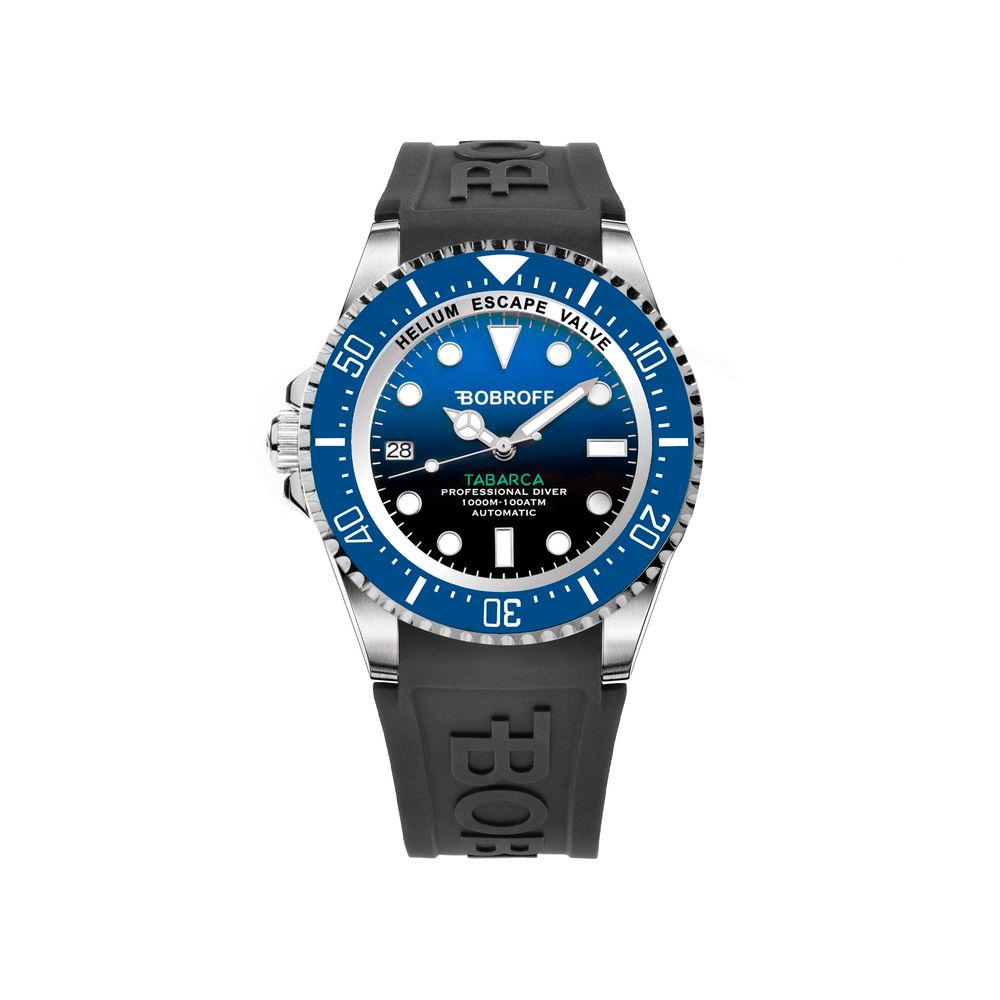 Reloj Bobroff de caucho negro