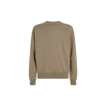 Calvin Klein Jeans Beige Cotton Sweatshirt