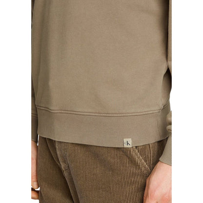 Calvin Klein Jeans Beige Cotton Sweatshirt