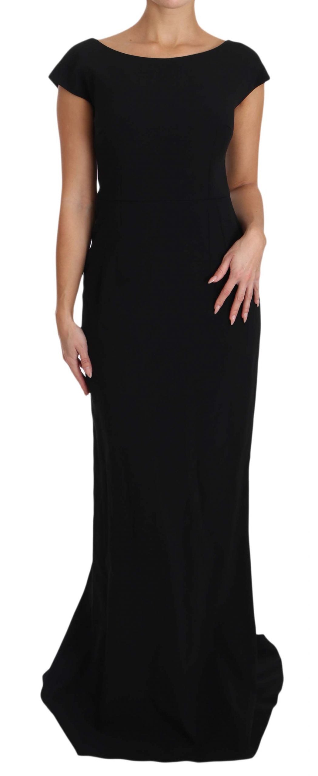 Robe fourreau longue noire Dolce &amp; Gabbana