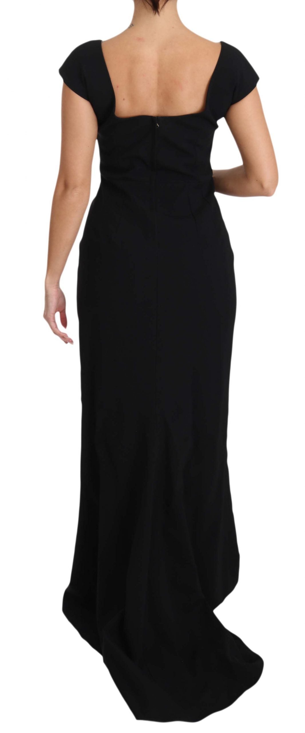 Robe fourreau longue noire Dolce &amp; Gabbana