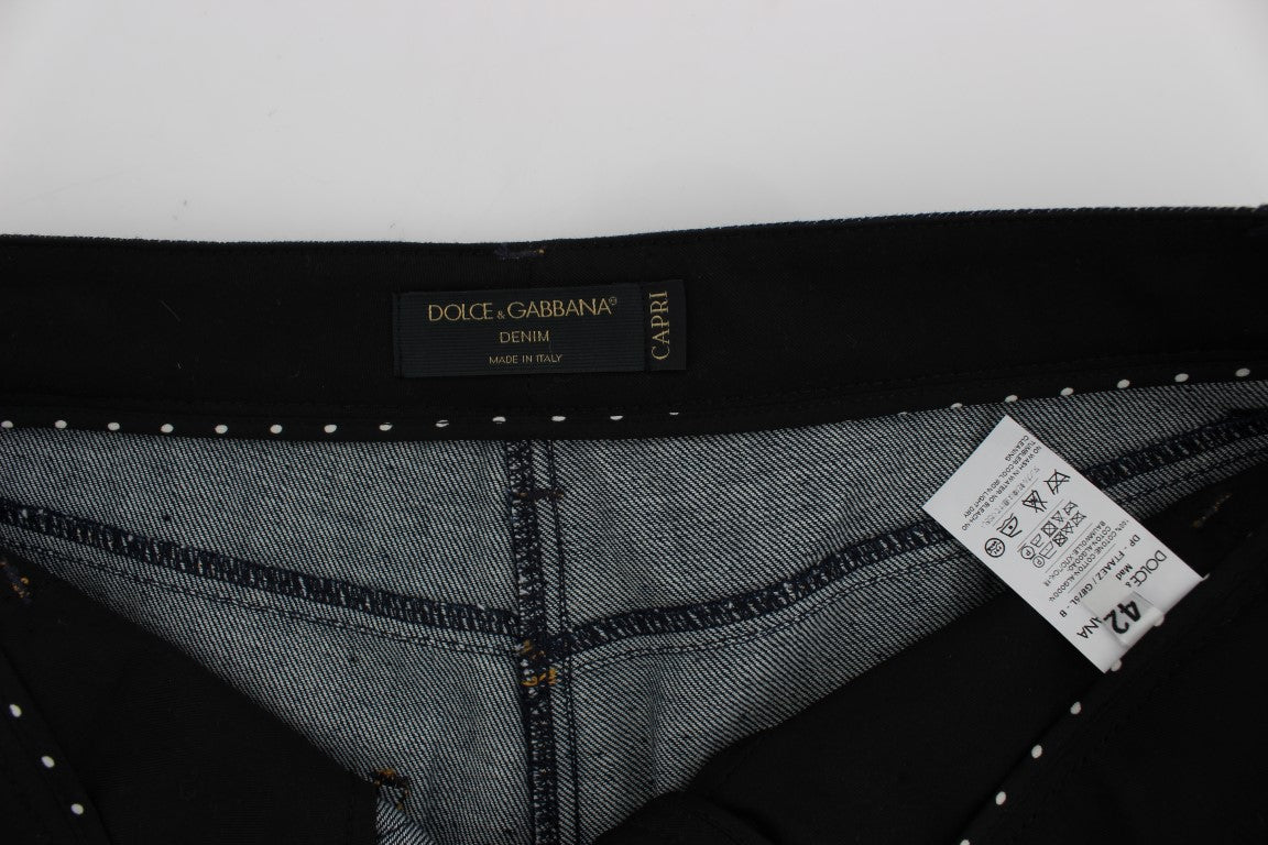 Jean capri brodé Dolce &amp; Gabbana pour le style