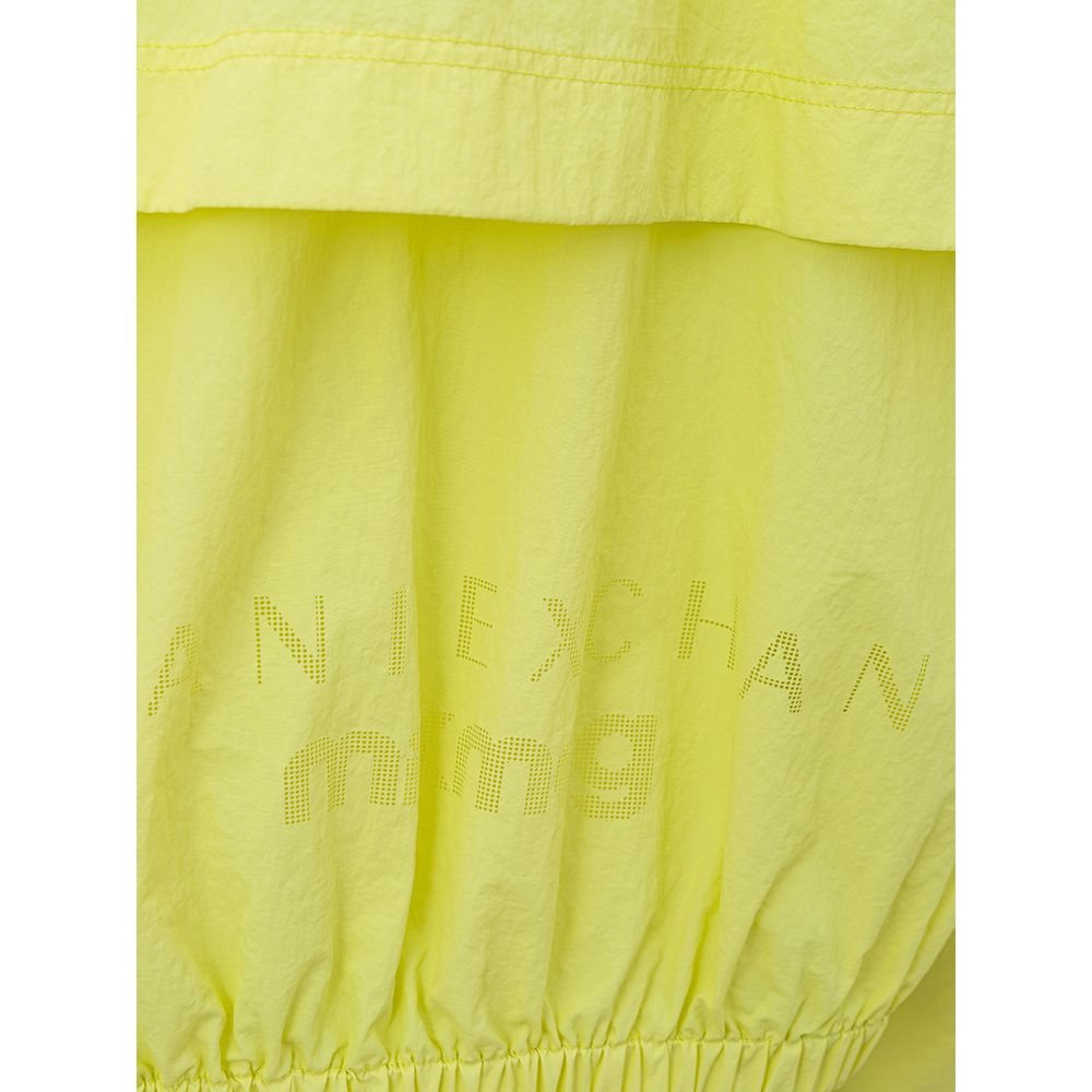 Armani Exchange Yellow Polyamide Bomber