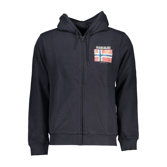 Napapijri Blue Cotton Men Sweater