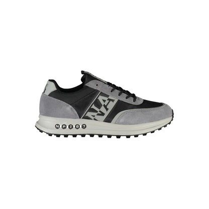 Napapijri Brown Leather Men Sneaker