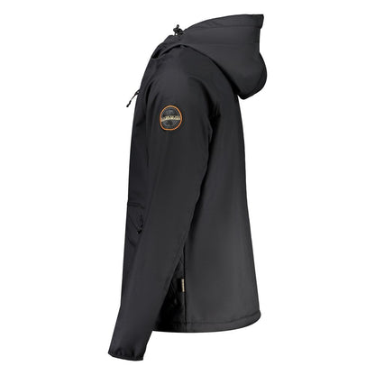 Napapijri Black Recycled Polyester Men Jacket