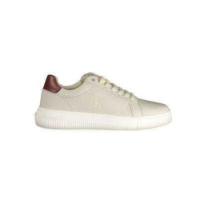 Calvin Klein Brown Leather Men Sneaker
