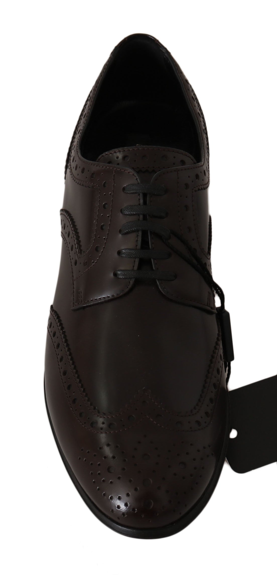 Chaussures Oxford en cuir marron Dolce &amp; Gabbana