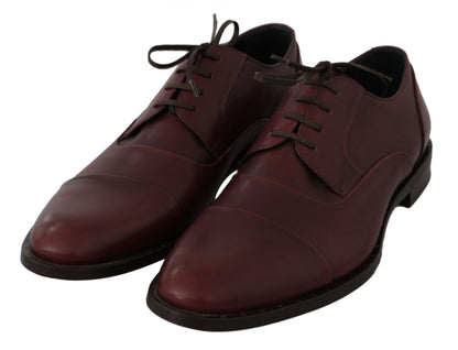 Dolce &amp; Gabbana chaussures habillées en cuir bordeaux