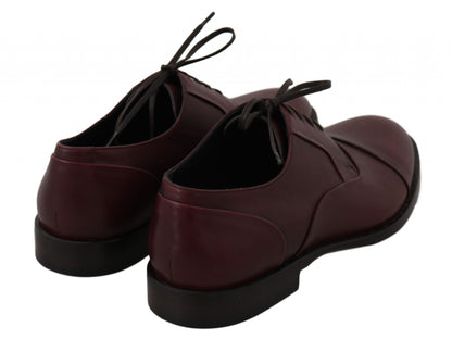 Dolce &amp; Gabbana chaussures habillées en cuir bordeaux