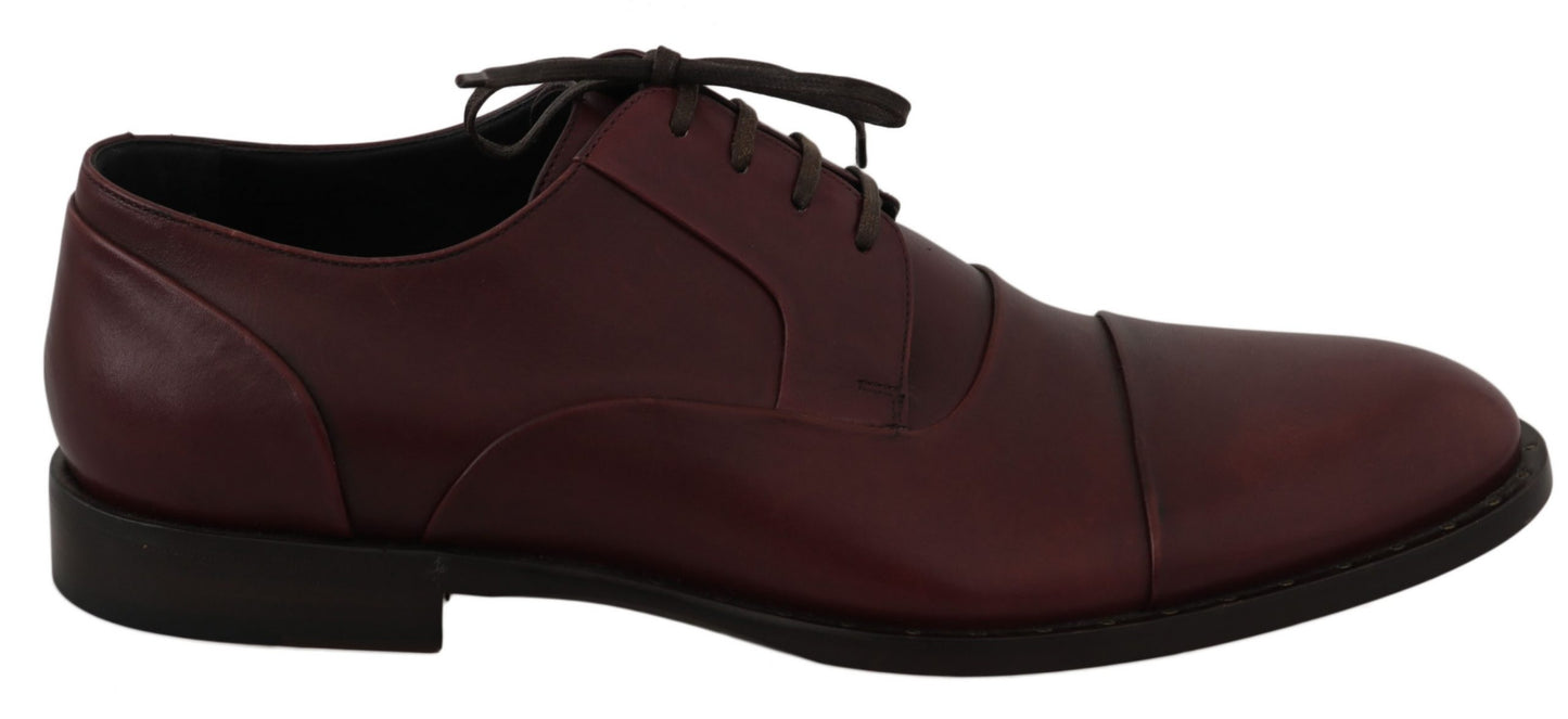 Dolce &amp; Gabbana chaussures habillées en cuir bordeaux