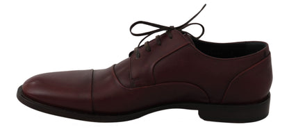 Dolce &amp; Gabbana chaussures habillées en cuir bordeaux