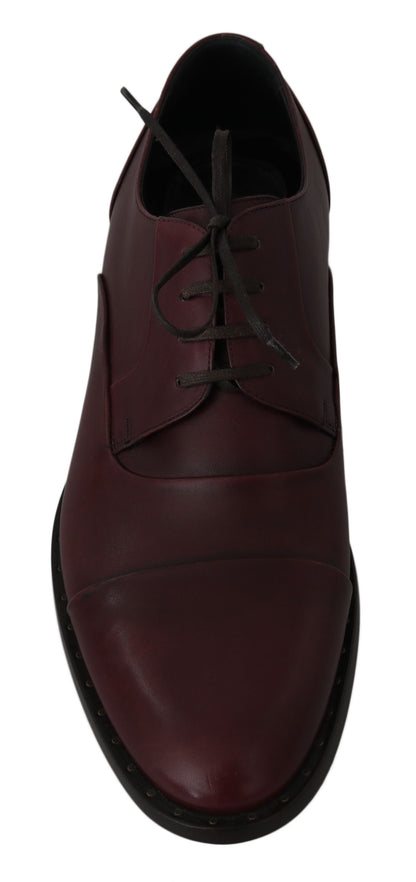 Dolce &amp; Gabbana chaussures habillées en cuir bordeaux