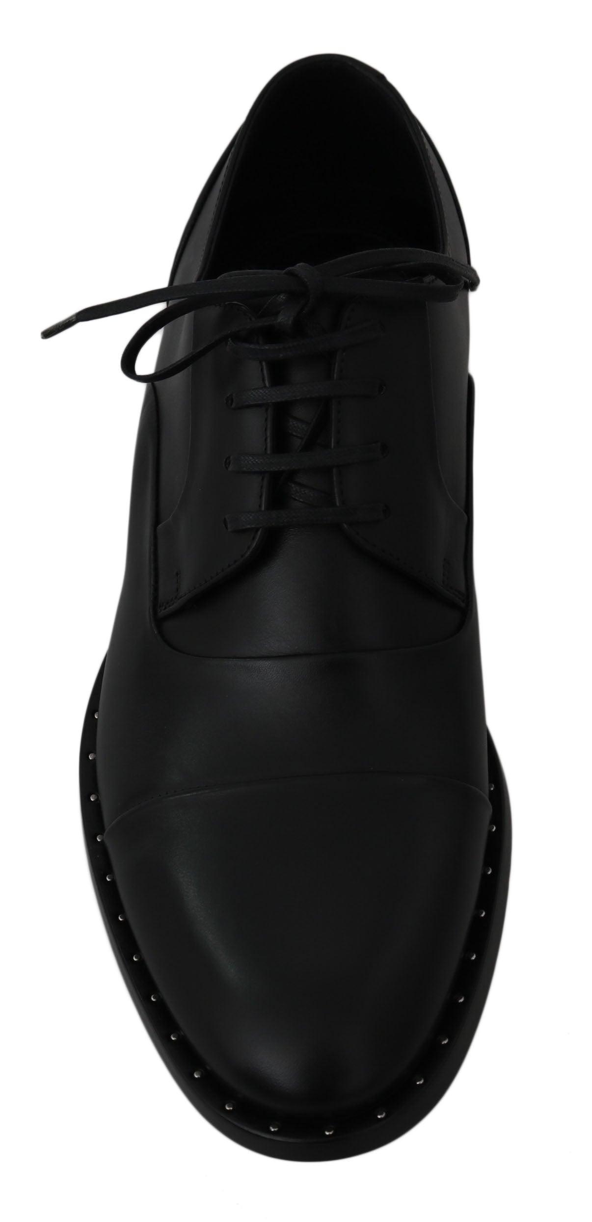 Dolce & Gabbana Sleek Black Leather Formal Dress Shoes