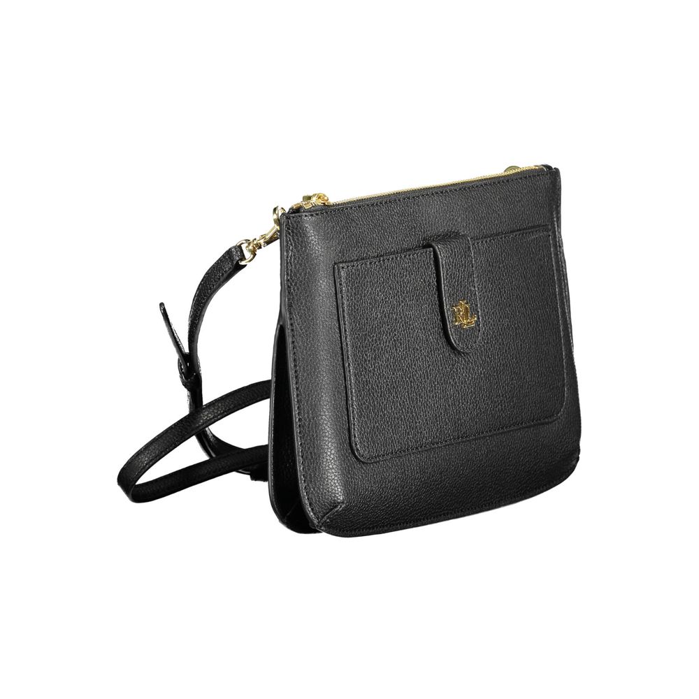 Ralph Lauren Black Leather Women Handbag