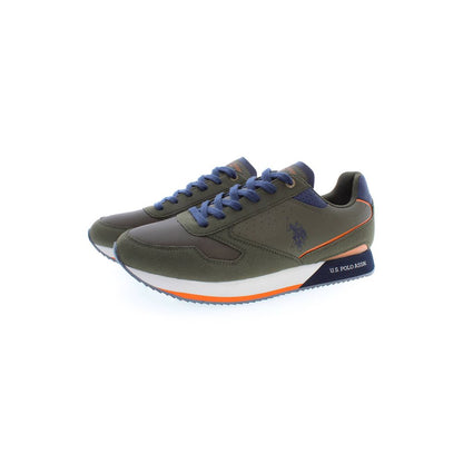 U.S. POLO ASSN. Green Polyester Sneaker