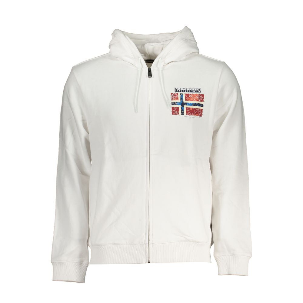 Napapijri White Cotton Men Sweater