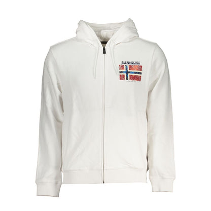 Napapijri White Cotton Men Sweater