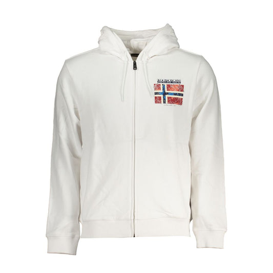 Napapijri White Cotton Men Sweater