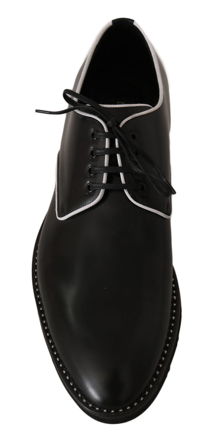 Dolce &amp; Gabbana chaussures habillées derby en cuir noir