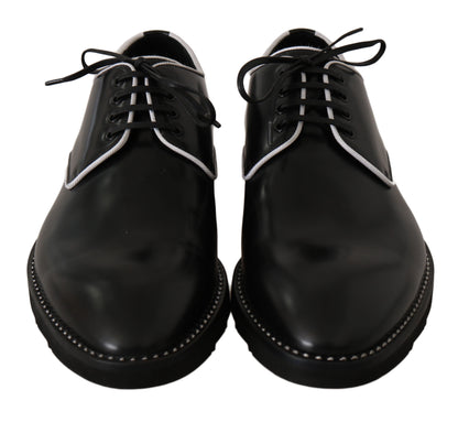 Dolce &amp; Gabbana chaussures habillées derby en cuir noir