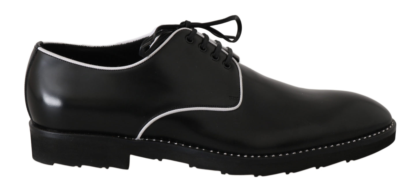 Dolce &amp; Gabbana chaussures habillées derby en cuir noir