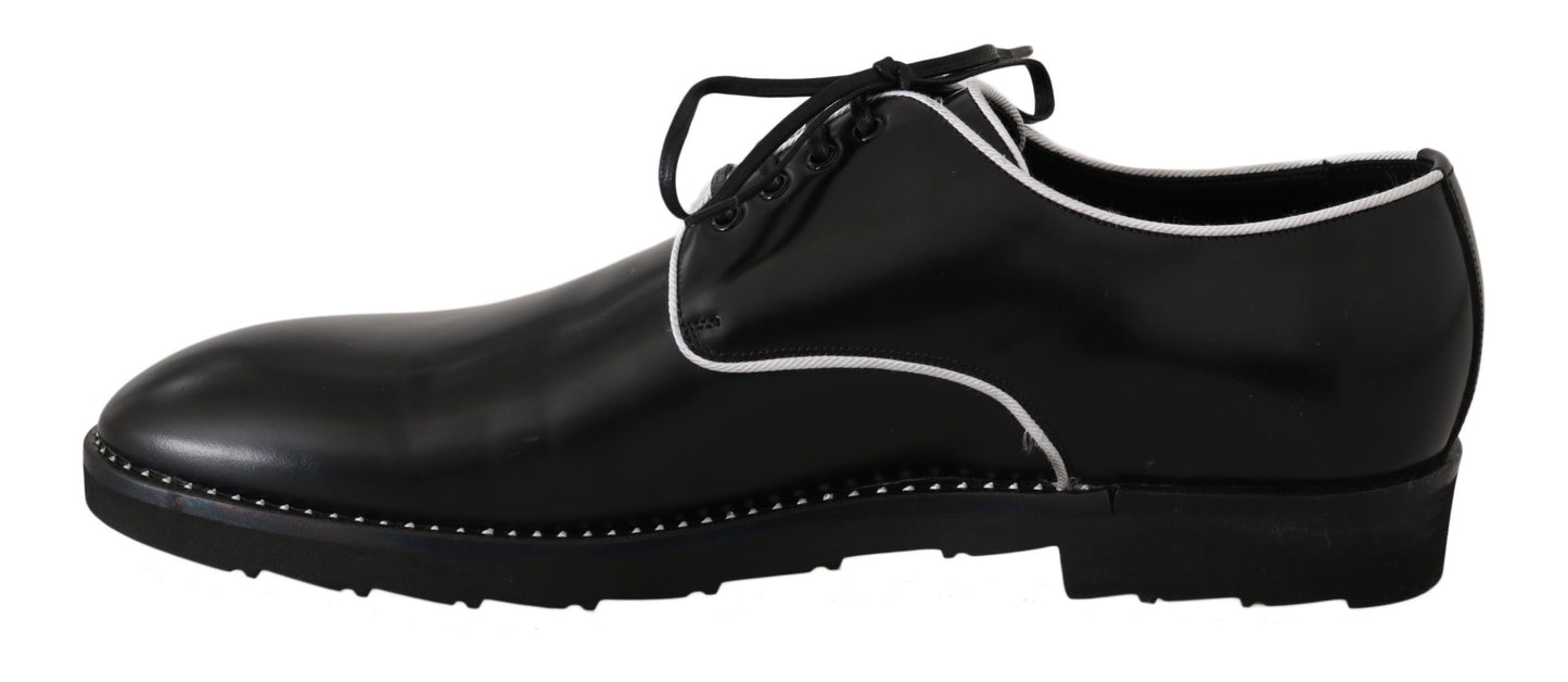 Dolce &amp; Gabbana chaussures habillées derby en cuir noir