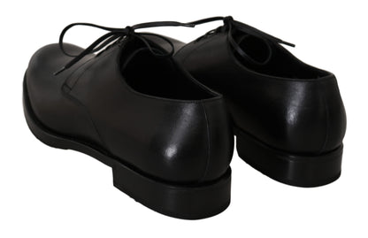 Dolce &amp; Gabbana chaussures habillées derby en cuir noir