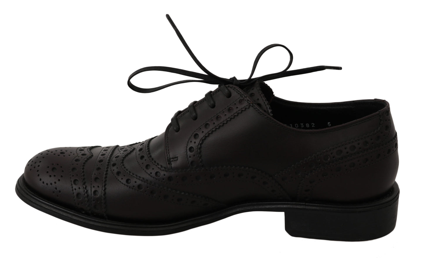 Dolce &amp; Gabbana - Chaussures habillées derby à bout d'aile bordeaux