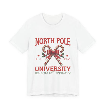 T-Shirt North Pole University Christmas Tee