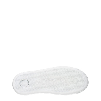 Versace White Leather Sneakers
