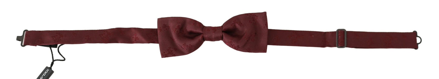 Noeud papillon en soie marron Dolce &amp; gabbana