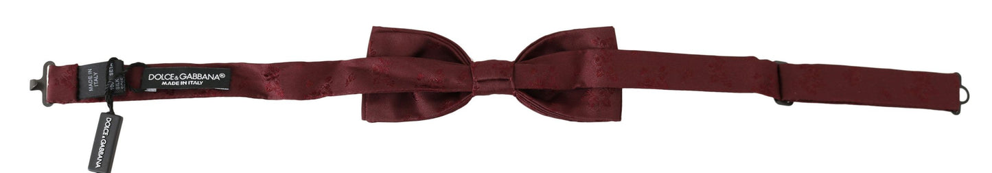 Noeud papillon en soie marron Dolce &amp; gabbana