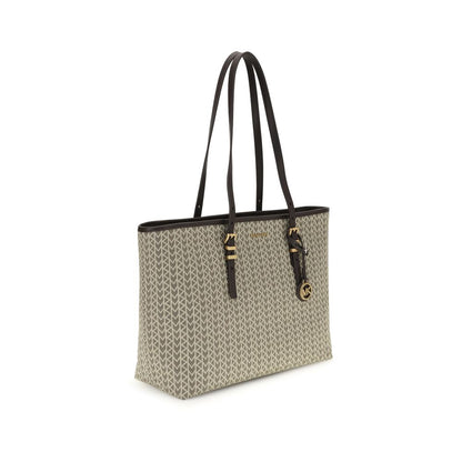 Michael Kors Quinn large jacquard logo Tote Bag