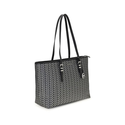 Michael Kors Quinn large jacquard logo Tote Bag