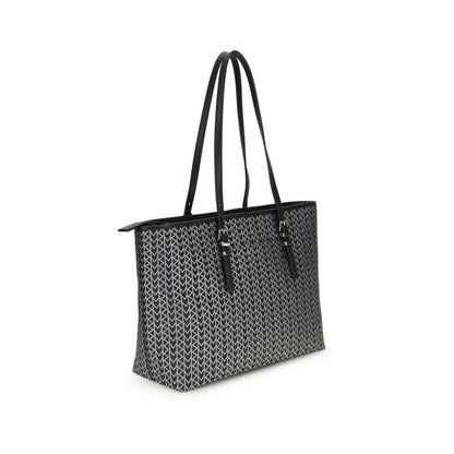 Michael Kors Quinn large jacquard logo Tote Bag