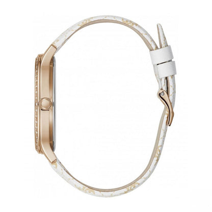 Guess White Leather Watch
