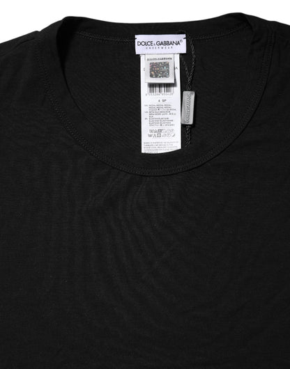 Dolce & Gabbana Black Modal Men Crew Neck Underwear T-shirt