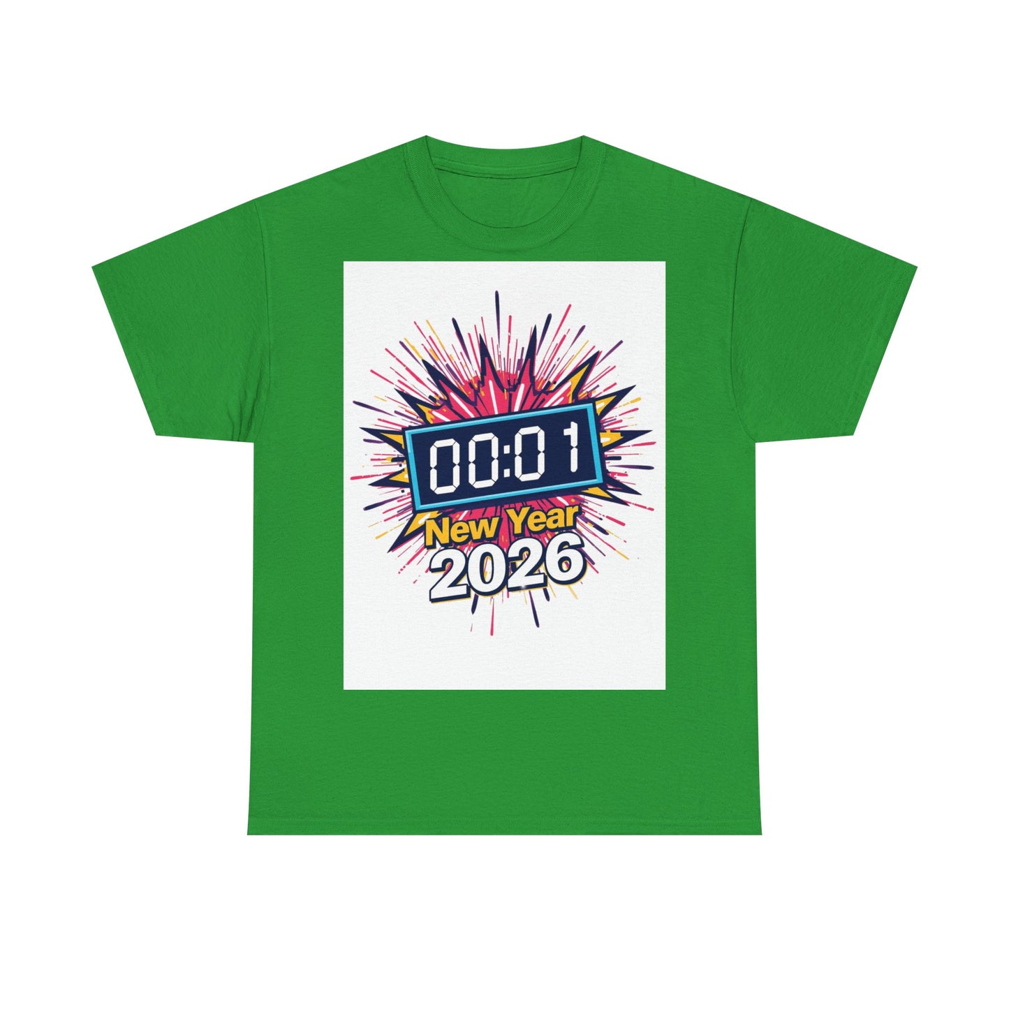 New Year 2026 Tee - 00:01 Countdown Fireworks T-Shirt