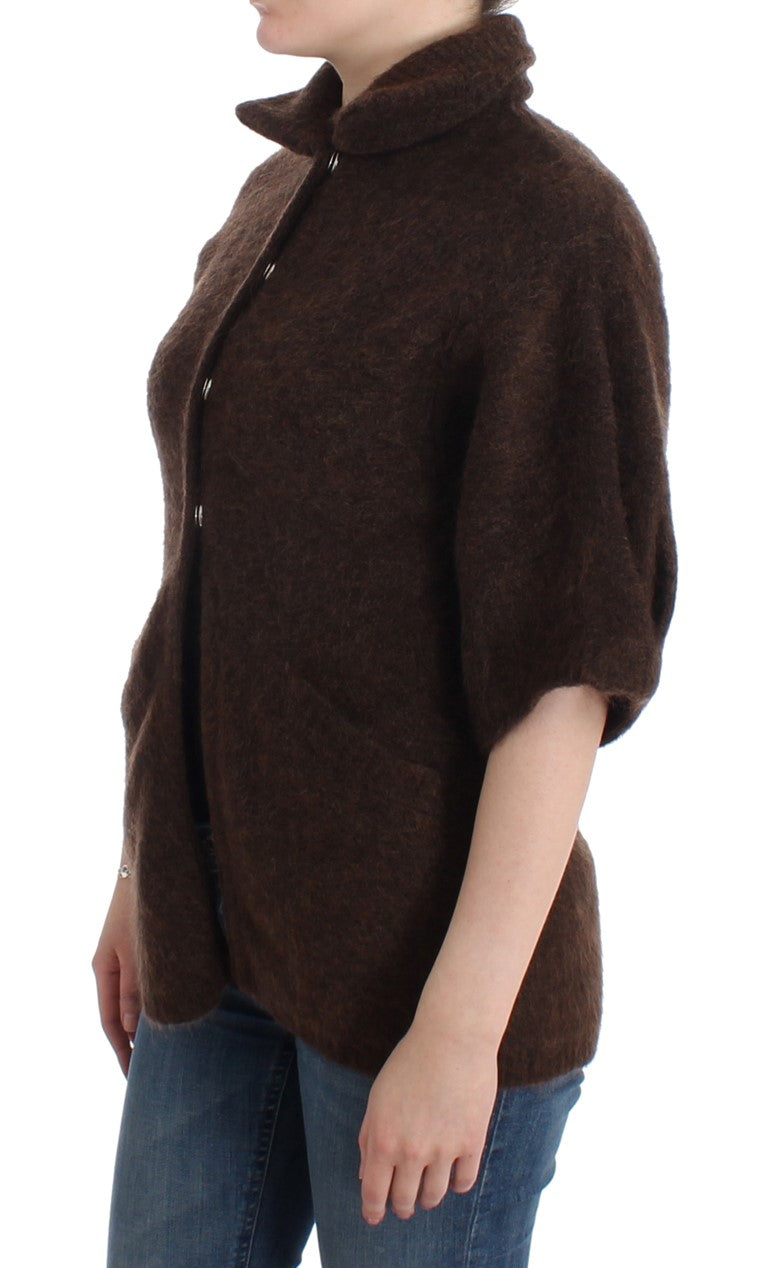 Cardigan marron manches courtes Cavalli