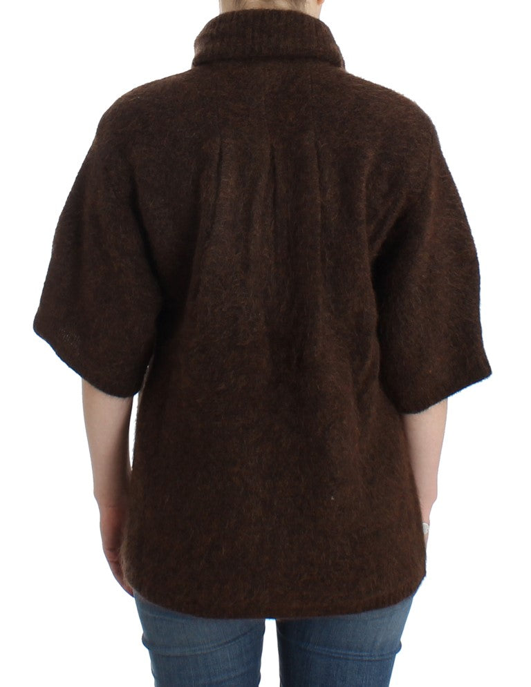 Cardigan marron manches courtes Cavalli