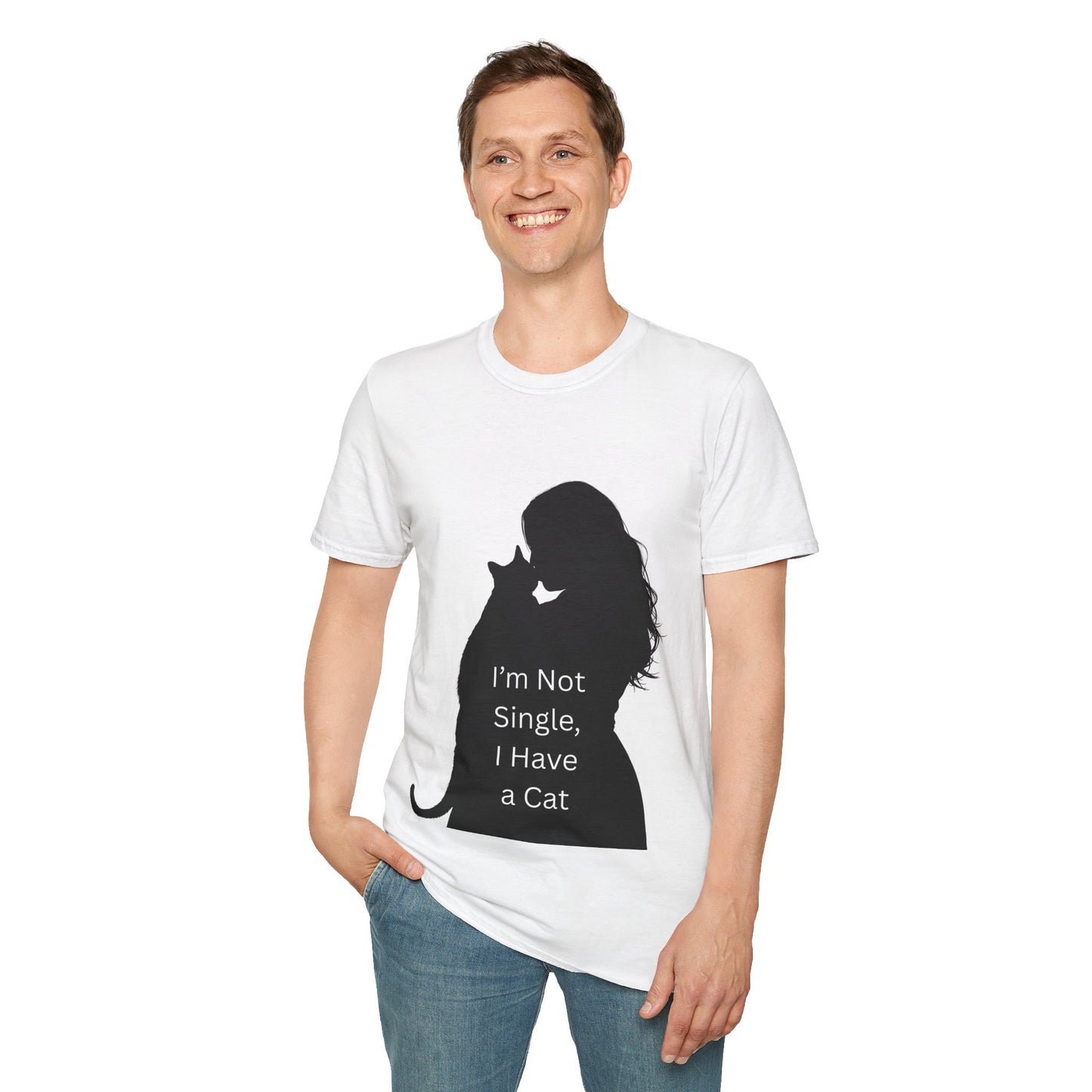Cat Lover Unisex T-Shirt - "I'm Not Single, I Have a Cat"
