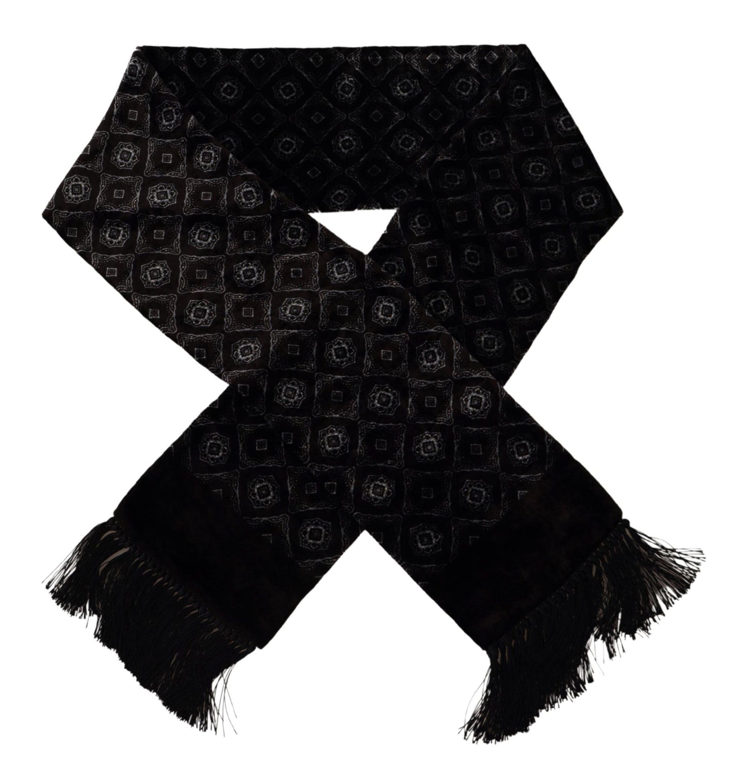 Dolce & Gabbana Luxurious Brown Silk-Blend Men's Scarf